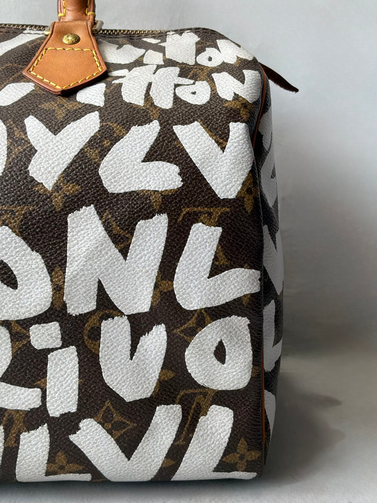 Louis Vuitton x Stephen Sprouse White Graffiti Speedy 30 Bag