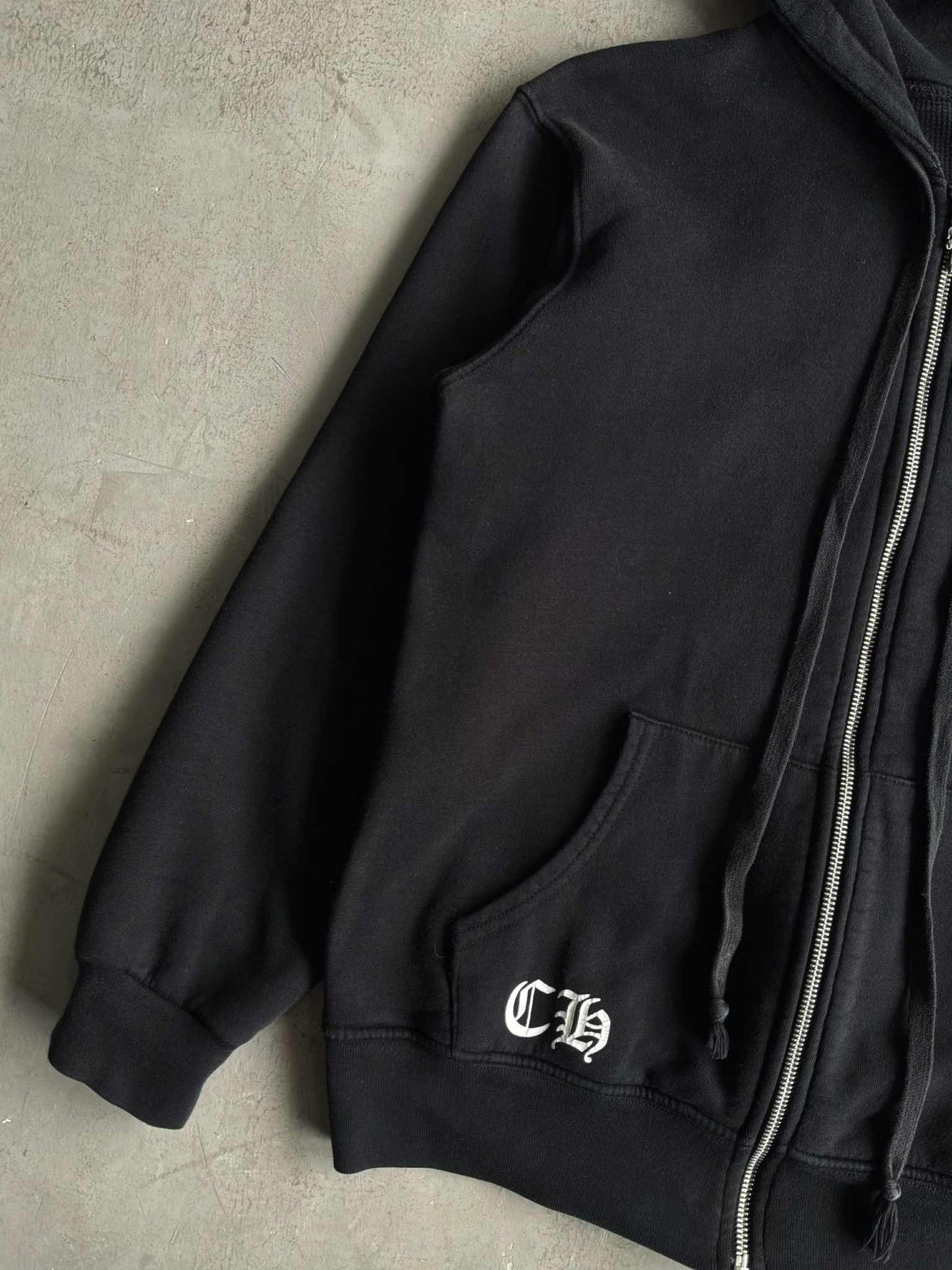 Chrome Hearts Cemetery Horseshoe Thermal Zip Hoodie