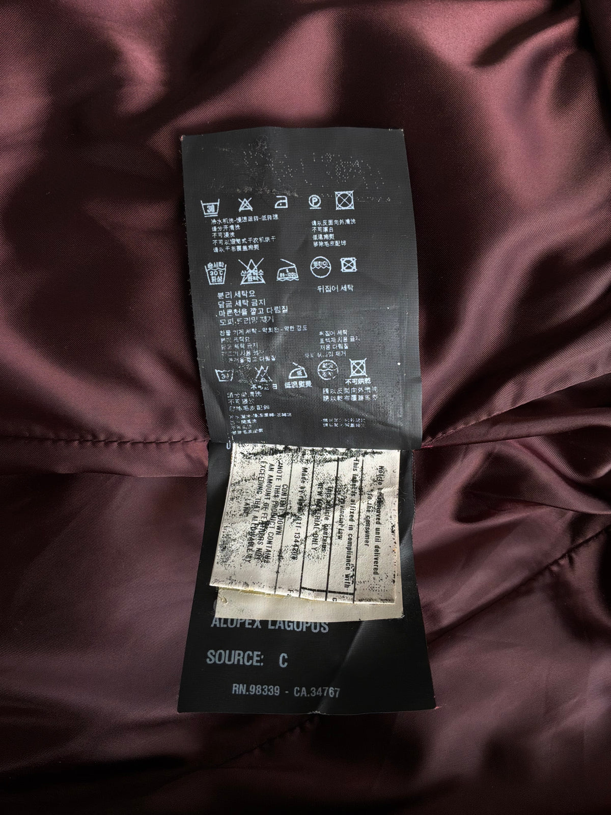 Prada Womens  Rabbit Fur Puffer Jacket