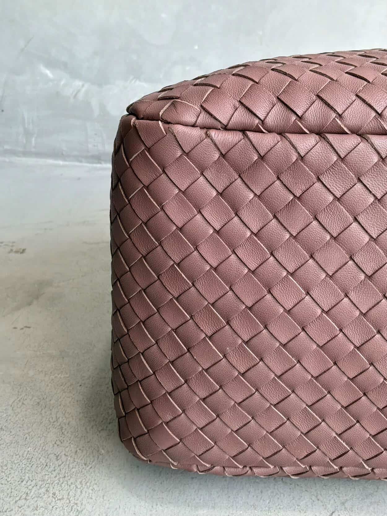 Bottega Veneta Mauve Intrecciato Boston Bag