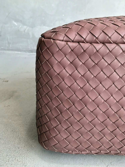 Bottega Veneta Mauve Intrecciato Boston Bag