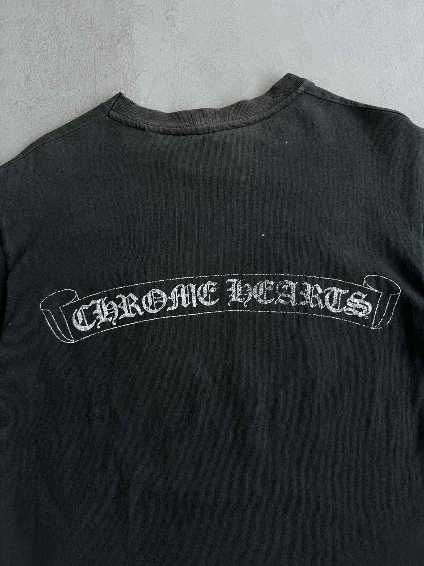 Chrome Hearts Anvil Tag Scroll Logo Shirt