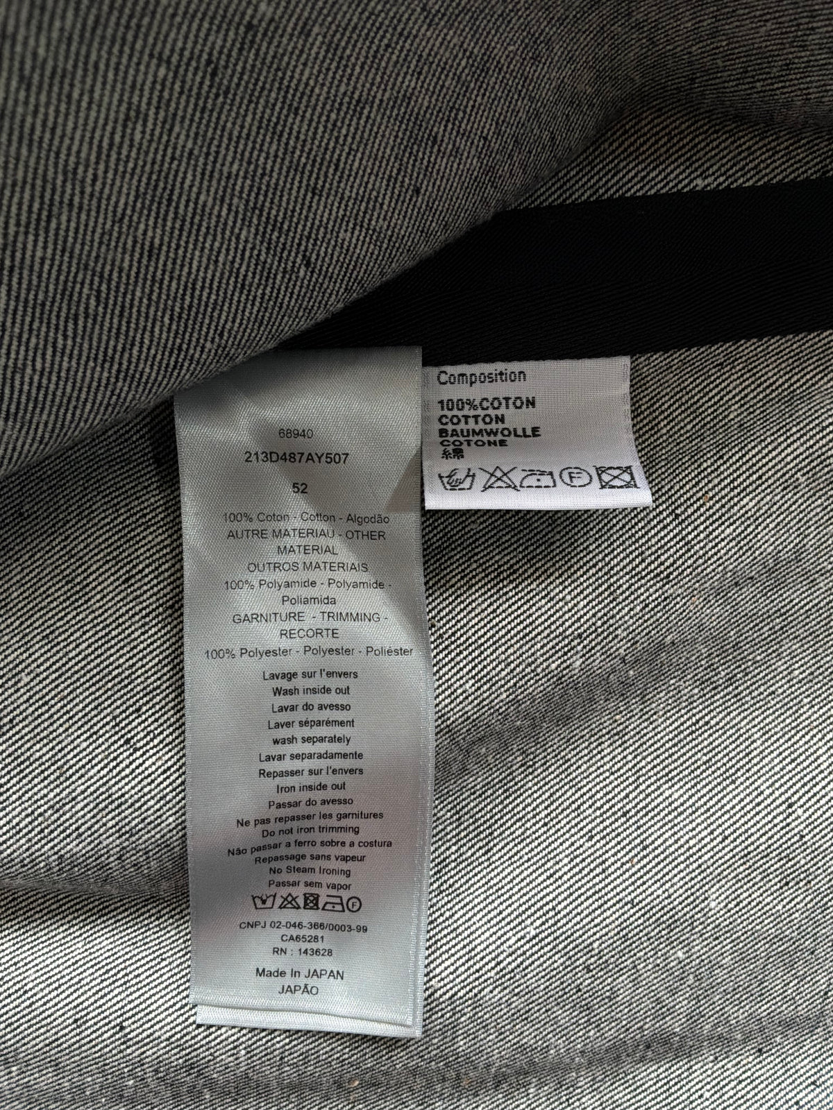 Dior X Sacai Signature Logo Denim Jacket