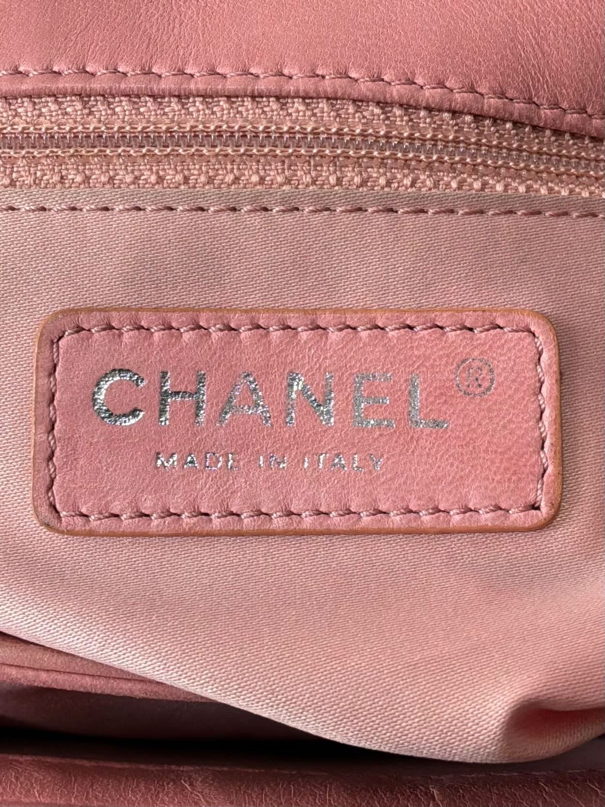 Chanel Python Skin Pink Flap Bag