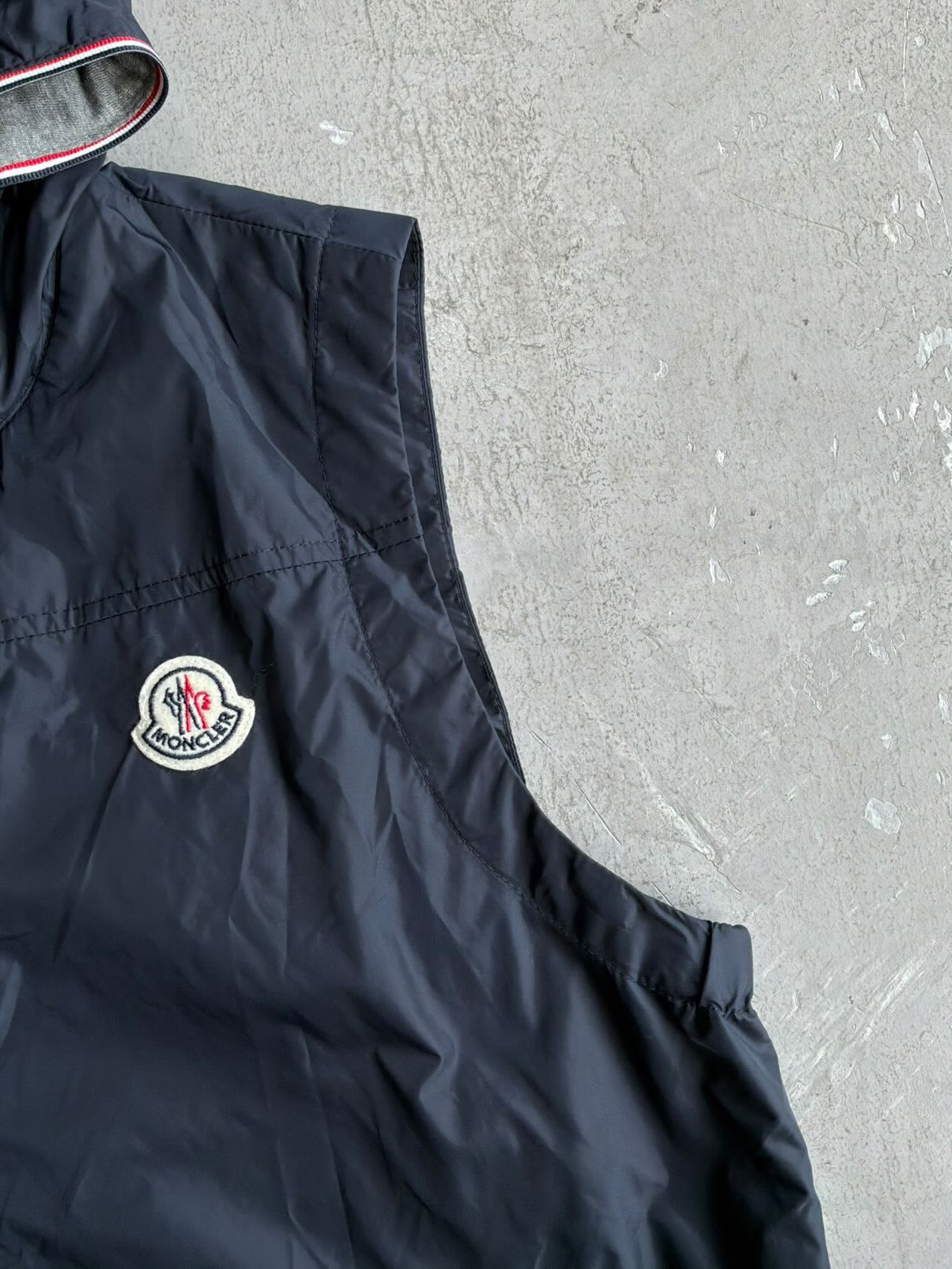 Moncler Nylon Zip Vest Hoodie