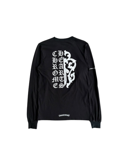 Chrome Hearts Half Script Dagger Black Longsleeves