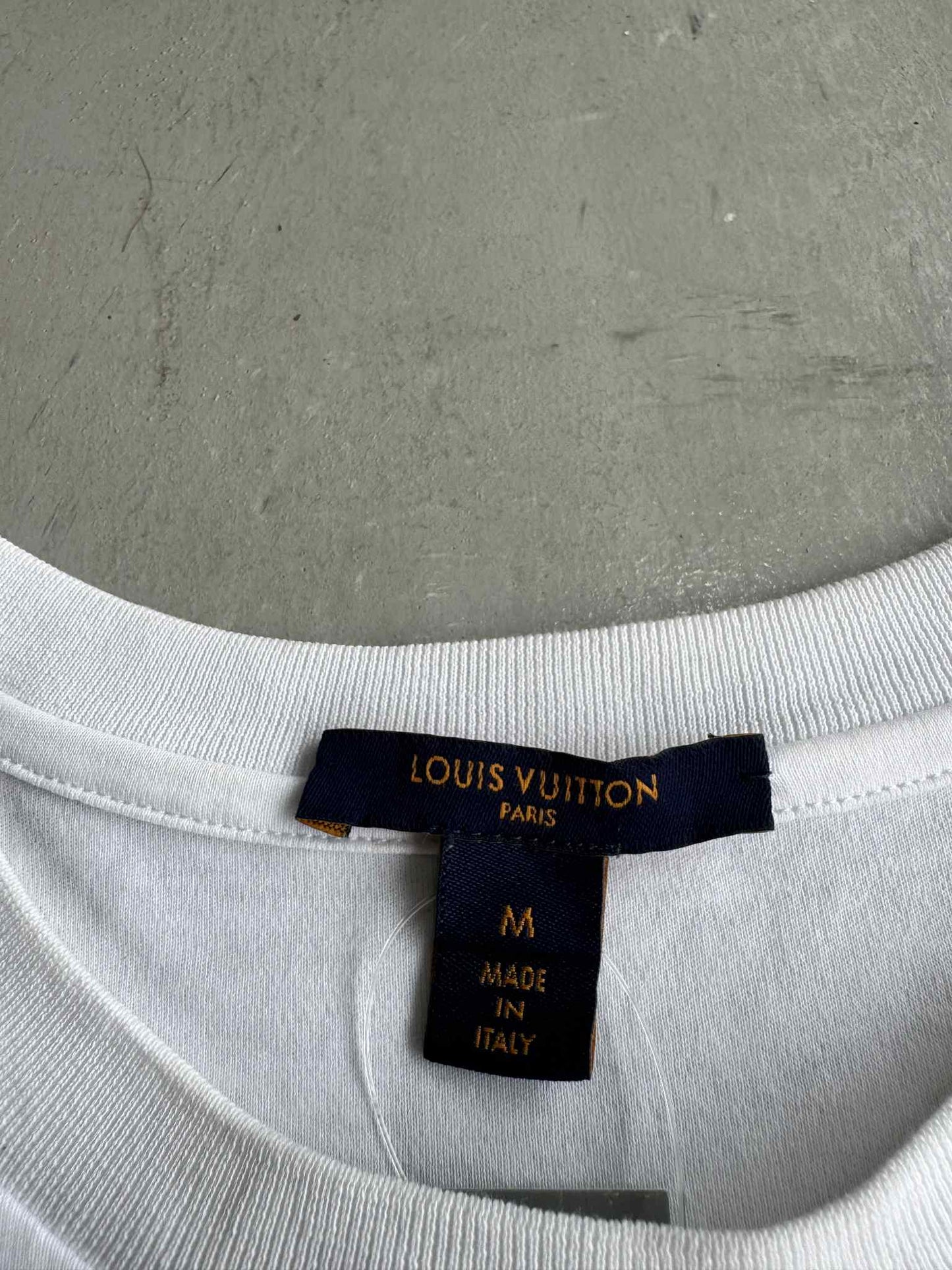 Louis Vuitton white Logo Embroidered shirt