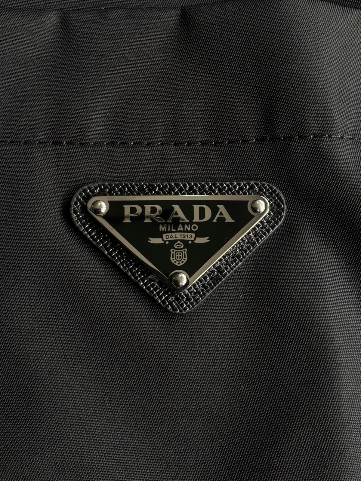 Prada Re-Nylon Chest Emblem Shirt