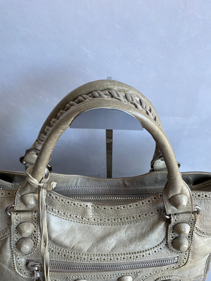 Balenciaga Classic City Giant Studs Beige