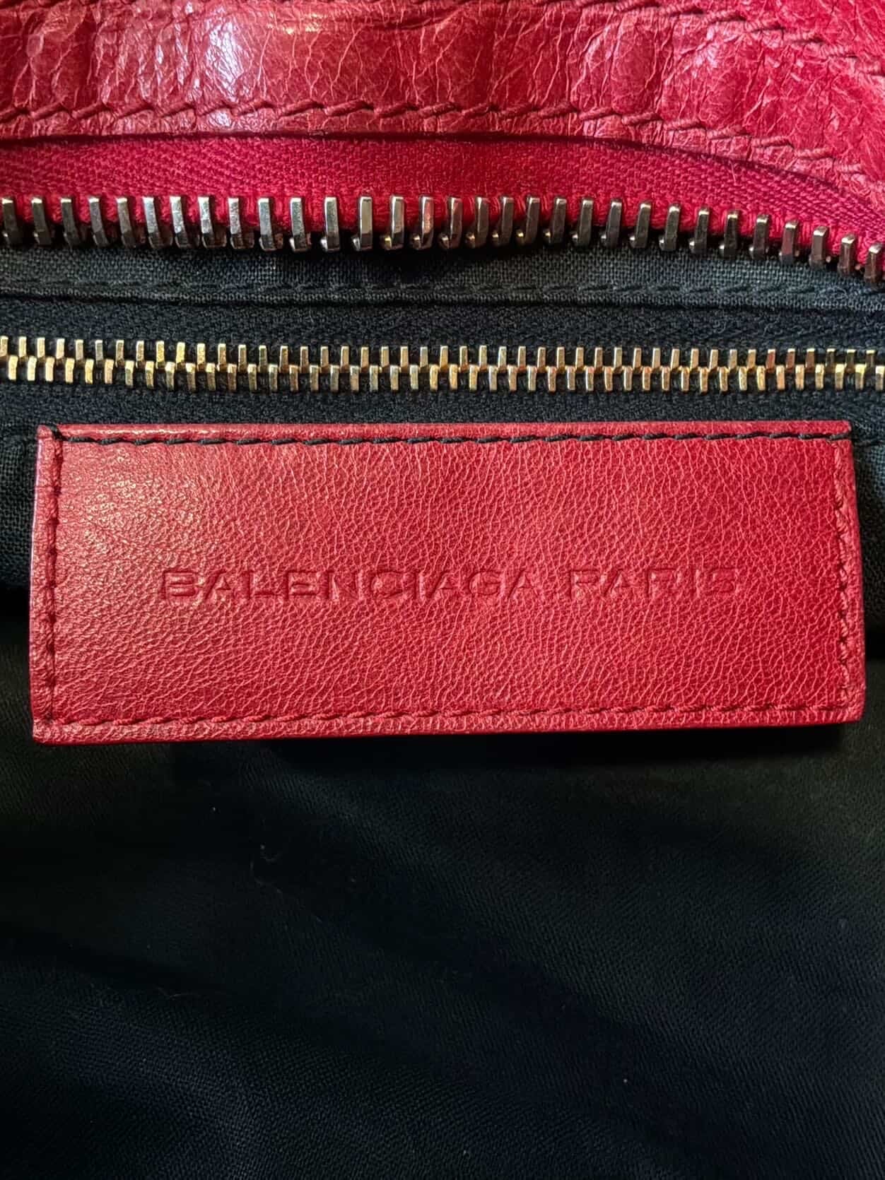 Balenciaga Classic City Giant 21 Bronze Red Lambskin Bag