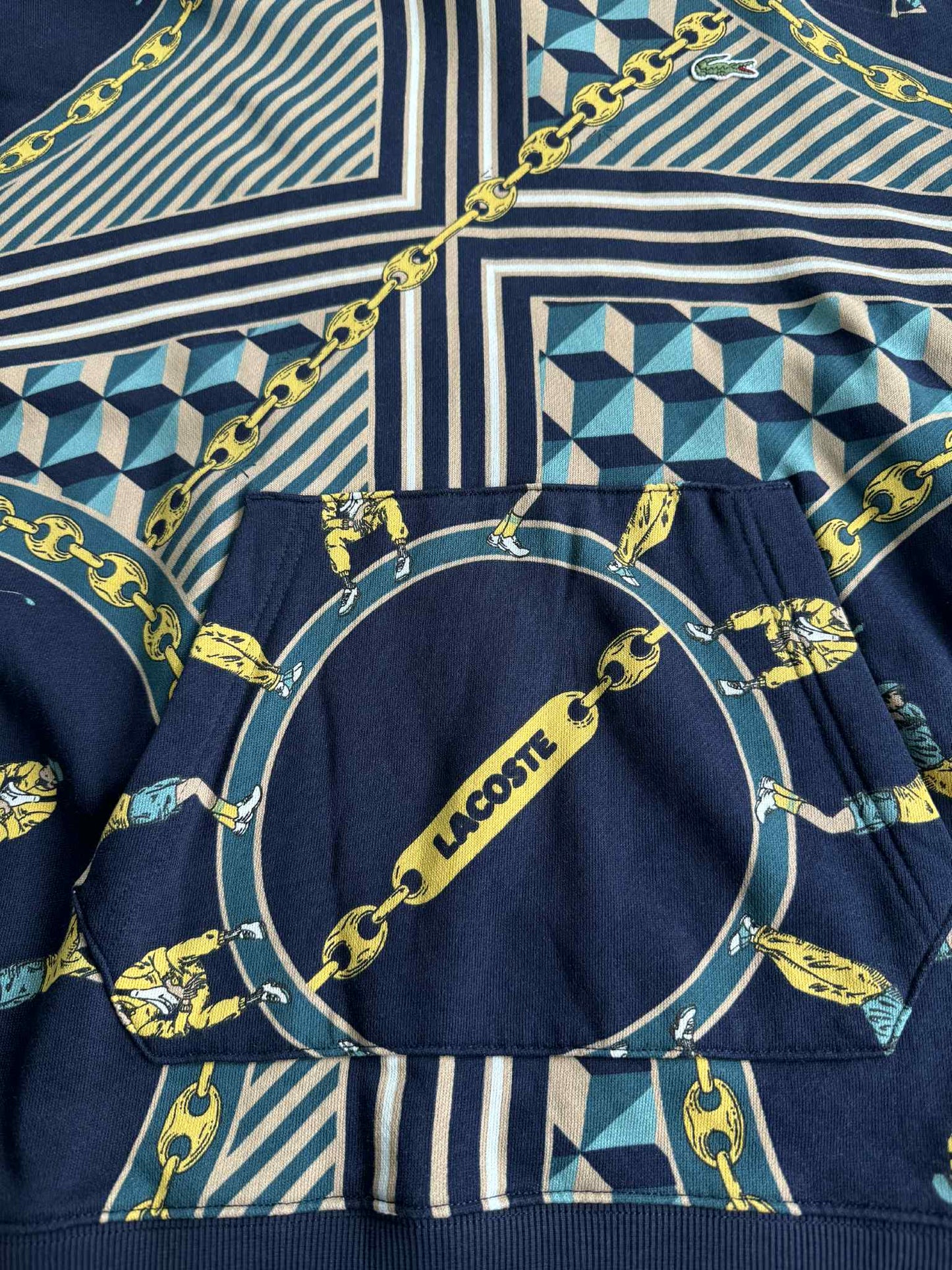 Lacoste Live Scarf Print Hoodie