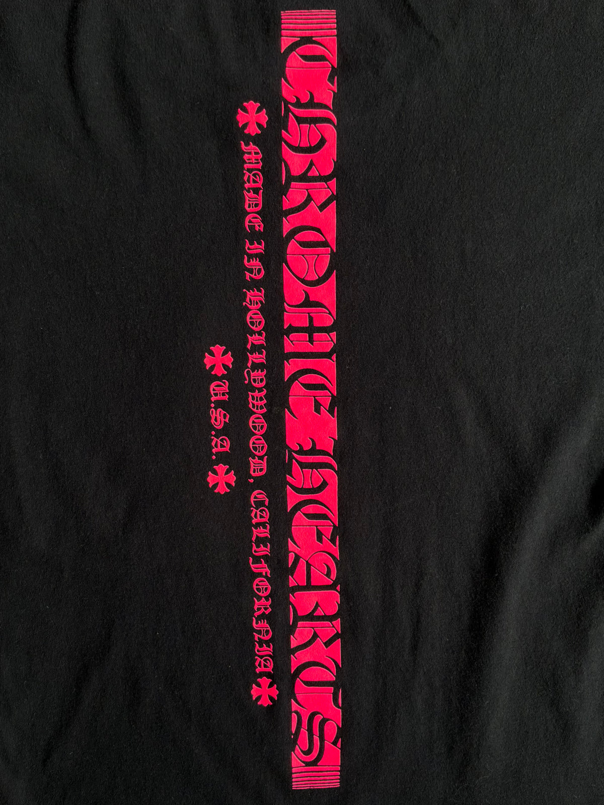Chrome Hearts Pink Vertical Script Longsleeves