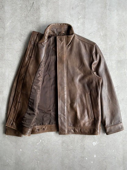 Balenciaga Vintage Brown Leather Jacket