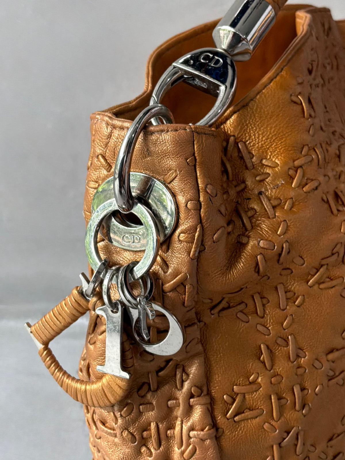 Dior Galliano Era Whipstitch Large Hobo Bag