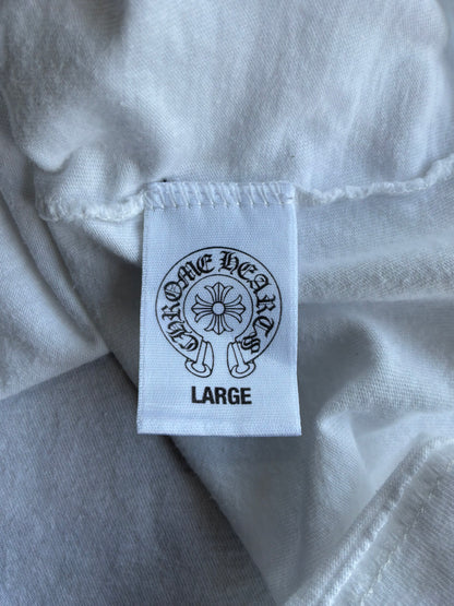 Chrome Hearts Triple Cross Horseshoe White Tee