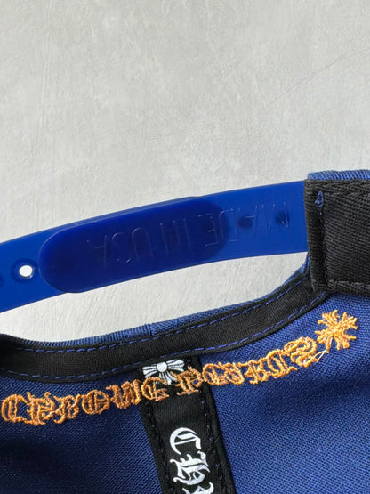 Chrome Hearts Blue Embroidered Baseball Hat