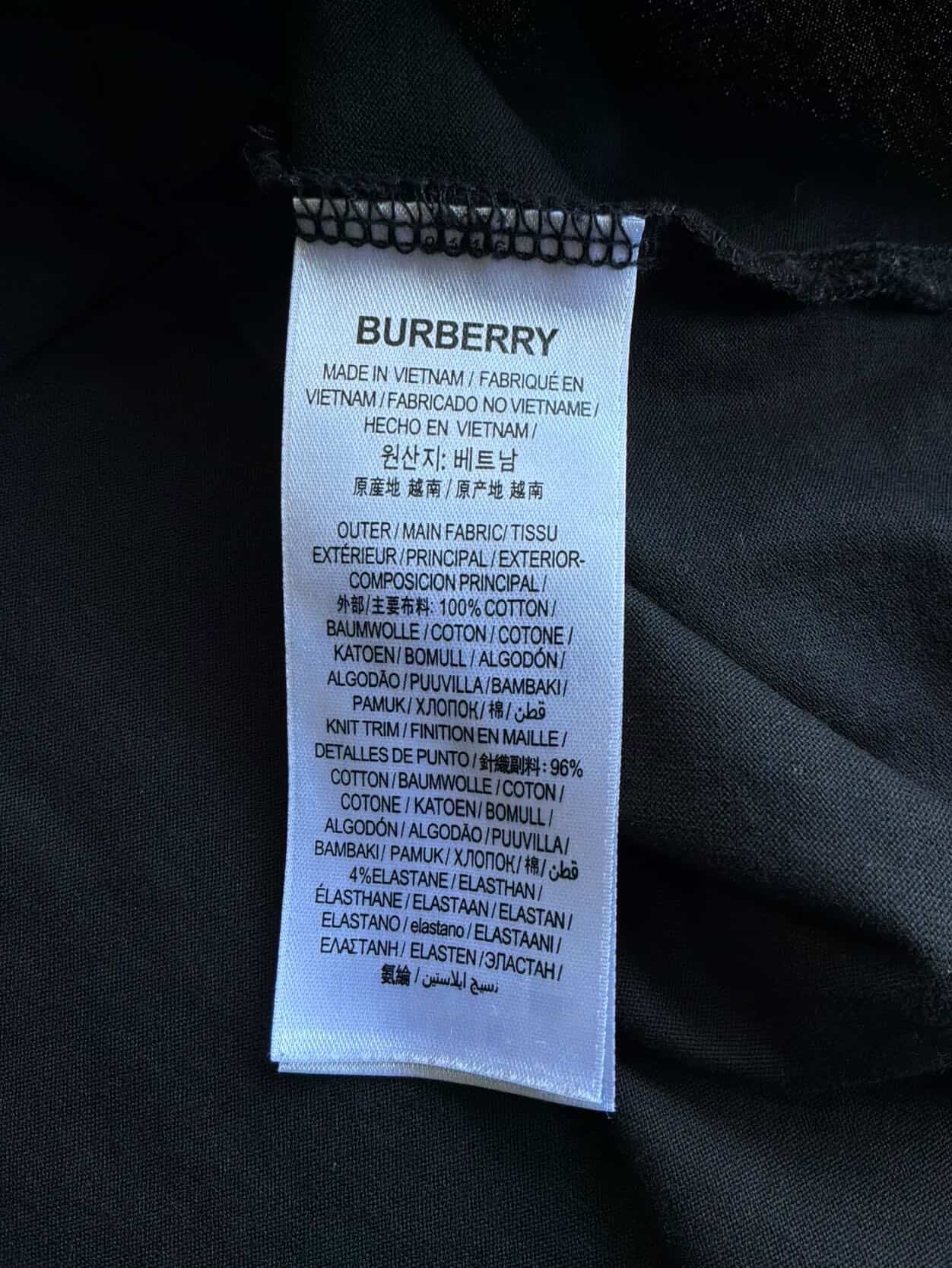 Burberry UK Flag Script Tee