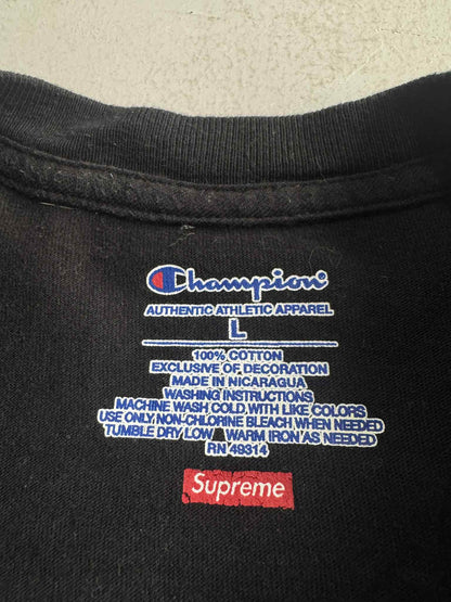 Supreme Champion Black Short Sleeve Top