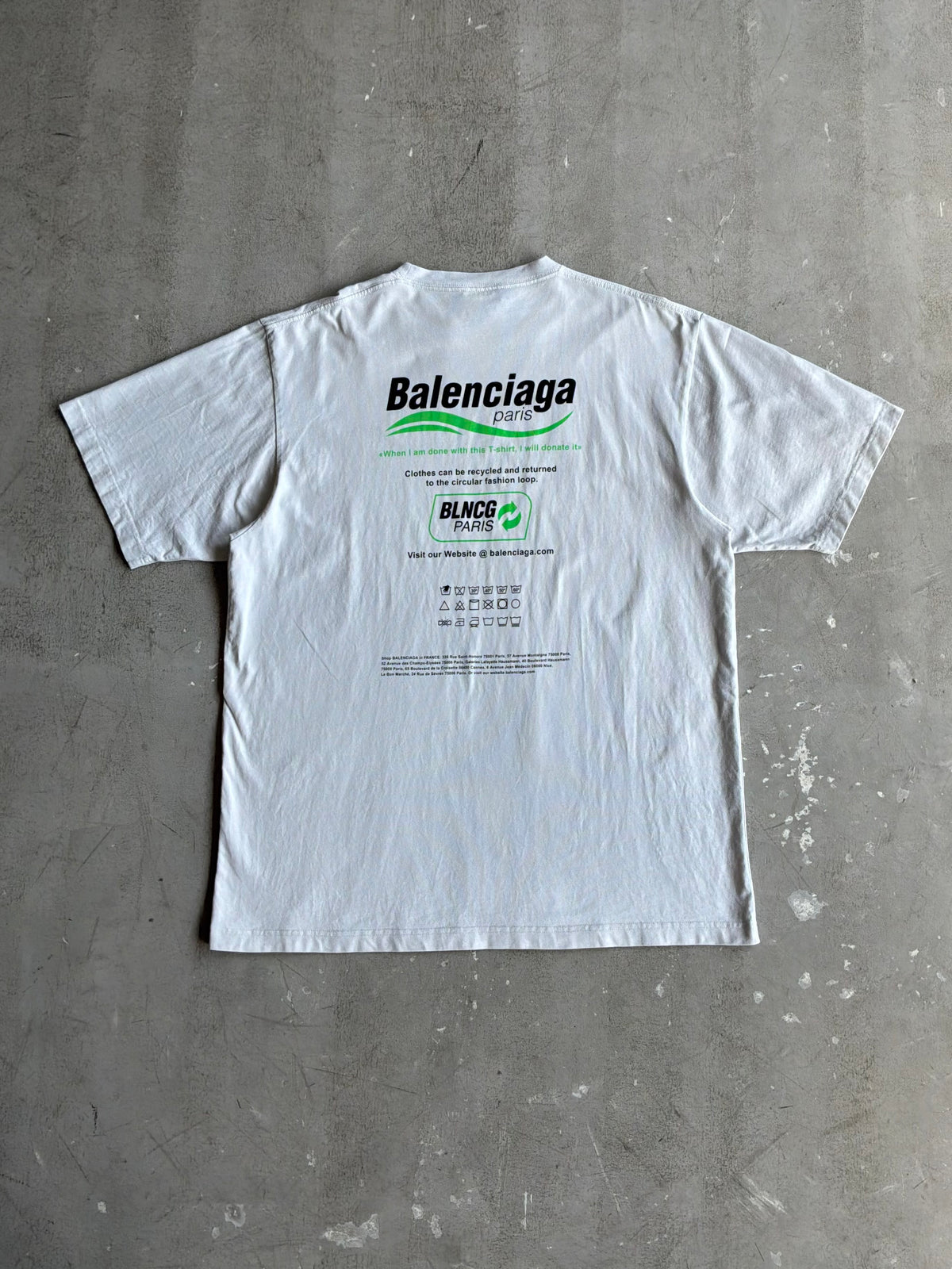 Balenciaga Dry Cleaning Recycle Tee