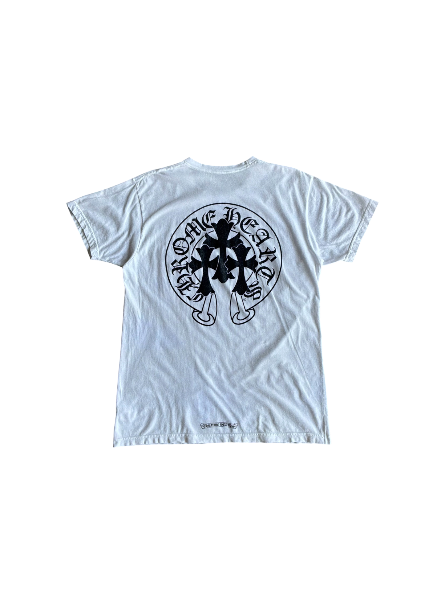 Chrome Hearts Triple Cross Horseshoe White Tee