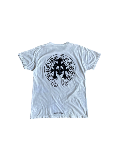 Chrome Hearts Triple Cross Horseshoe White Tee