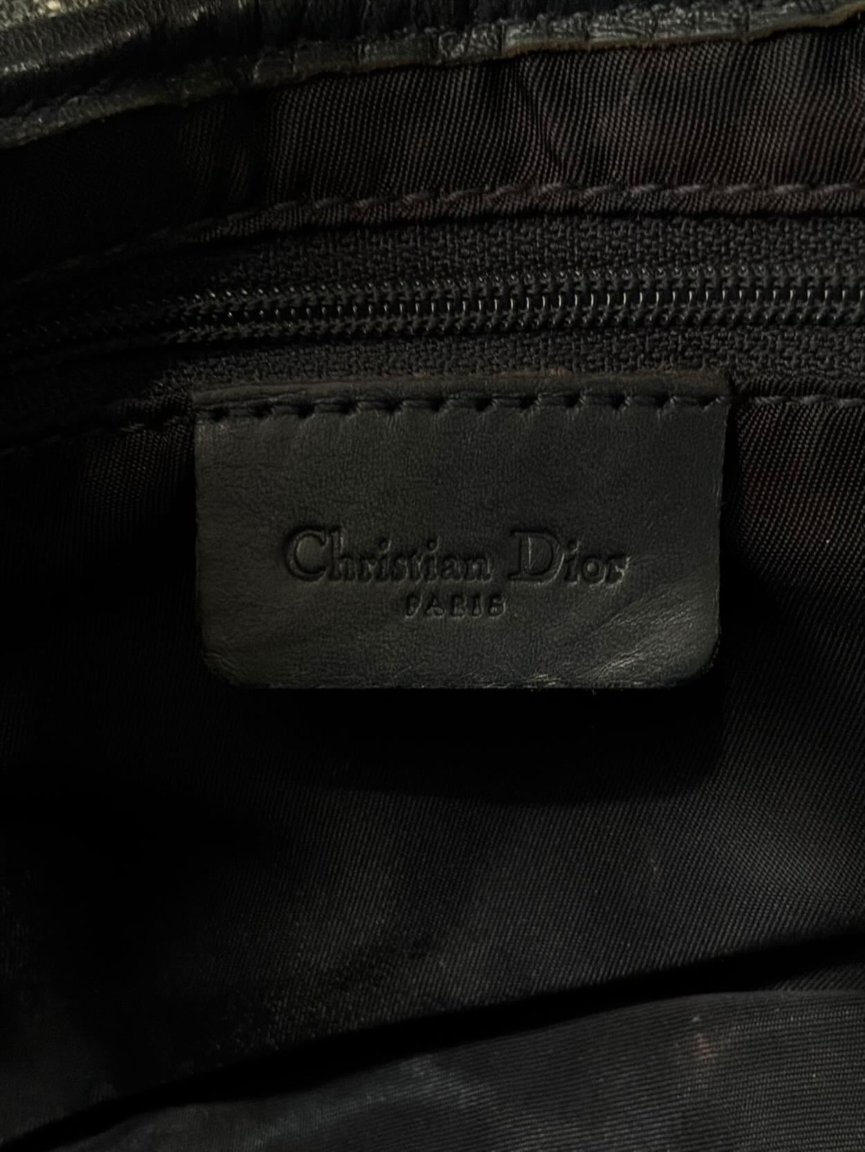 Dior Denim Monogram Saddle Bag