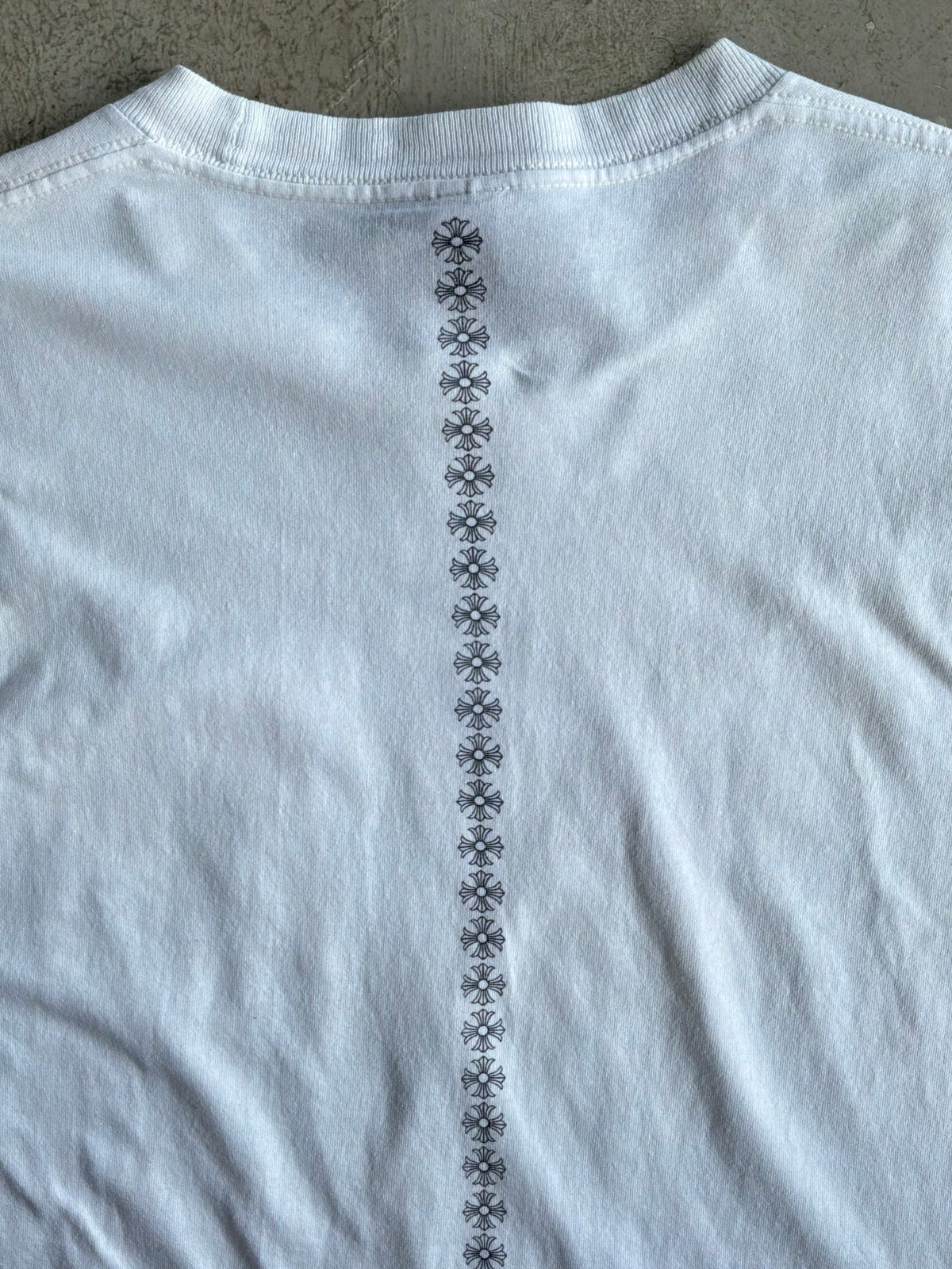 90s Chrome Hearts Flame Sleeves Spine Cross Longsleeves