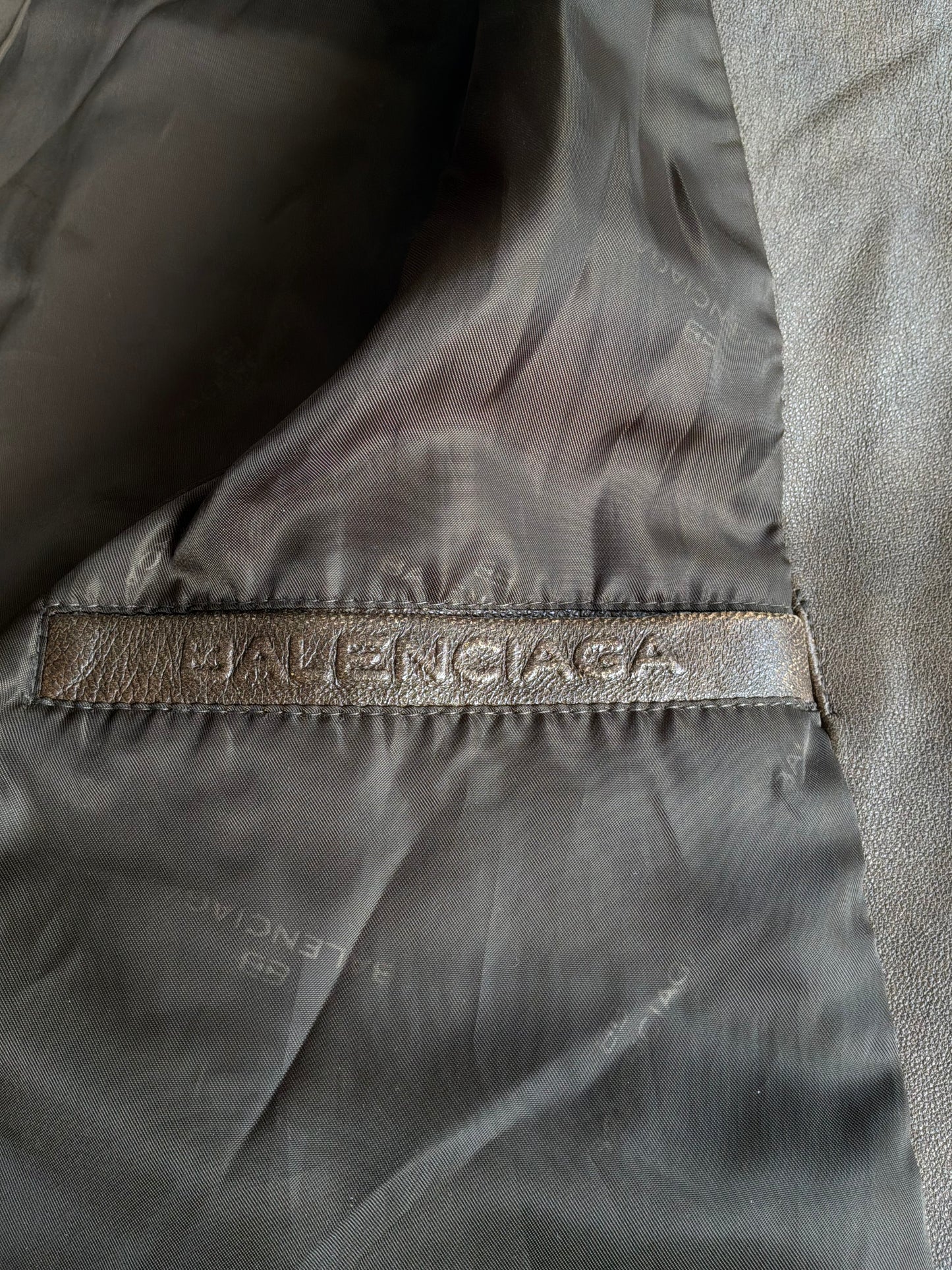 Balenciaga Vintage Brown Leather Jacket