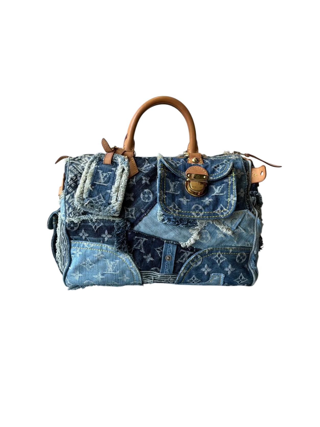 Louis Vuitton Denim Patchwork Speedy 30