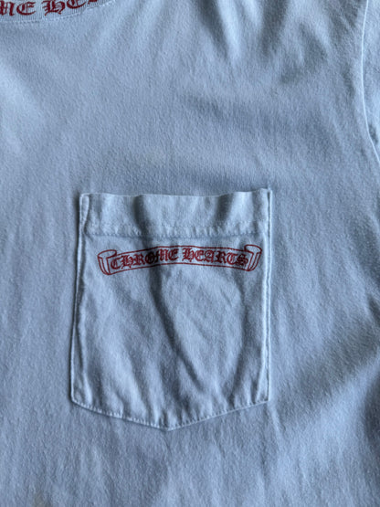Chrome Hearts Red Script Horseshoe Tee