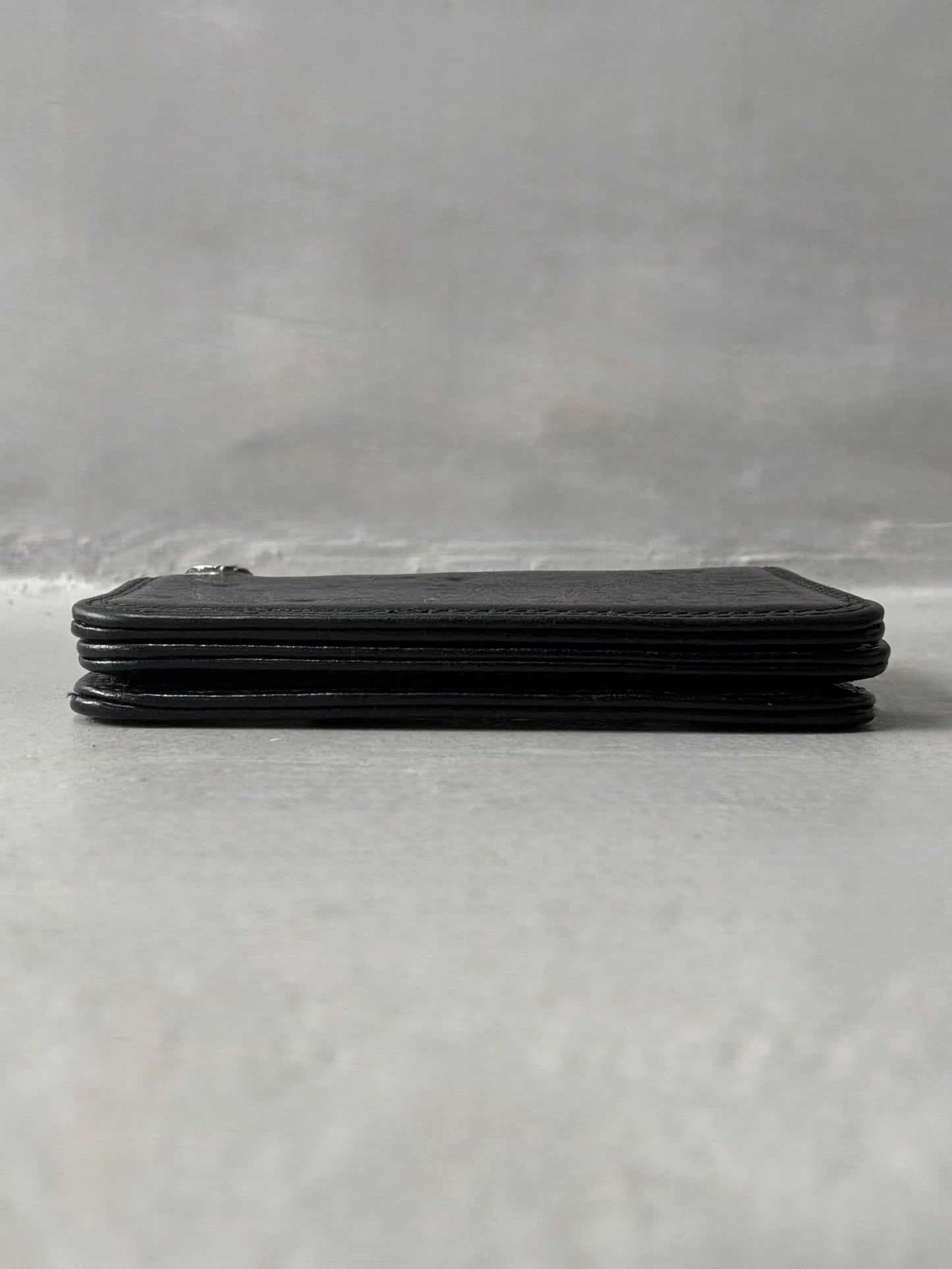 Chrome Hearts Scroll Leather Card Holder