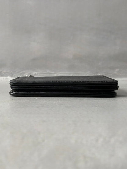 Chrome Hearts Scroll Leather Card Holder