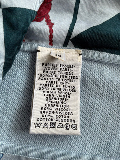 Hermes Margiela Era Shoulder Zip Blue Vest
