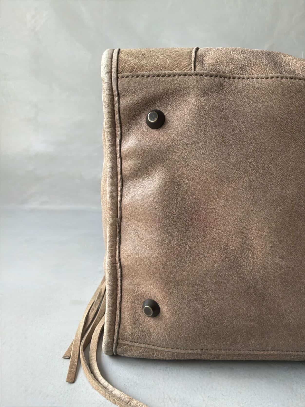 Balenciaga City Work Light Brown Lambskin Bag