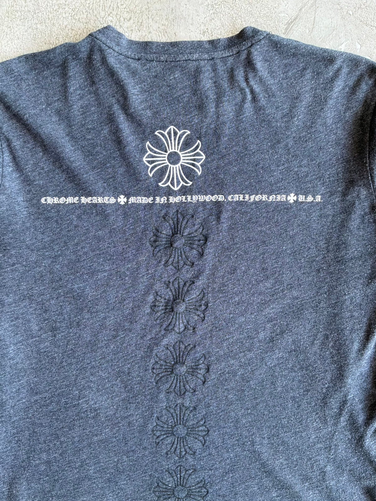 Chrome Hearts Spine Cross Gray Longsleeves