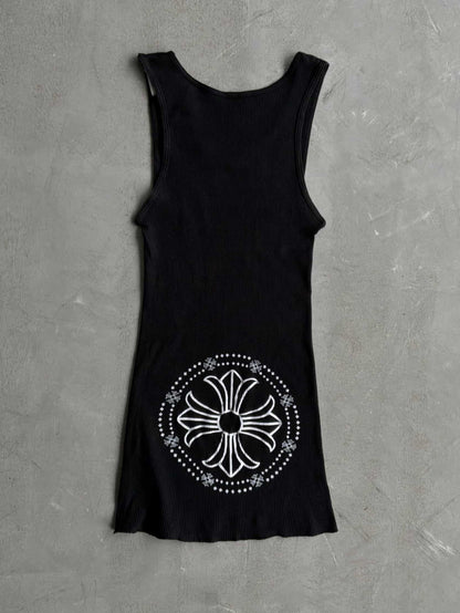 Chrome Hearts Cross Badge Thermal Tank Top
