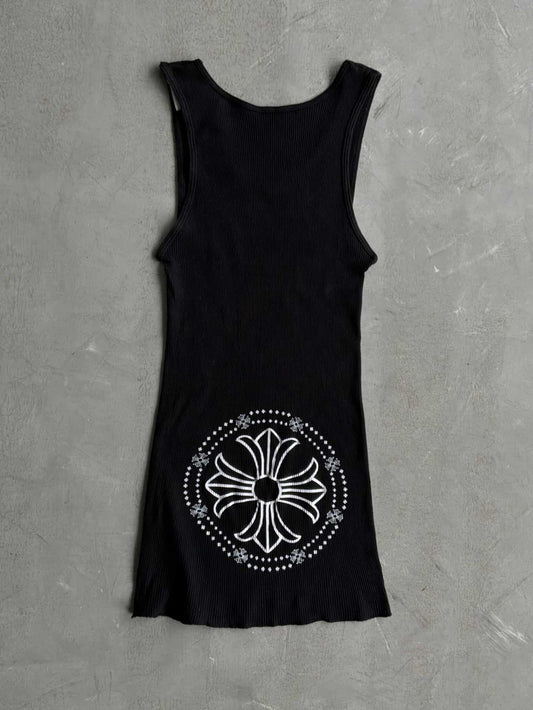 Chrome Hearts Cross Badge Thermal Tank Top