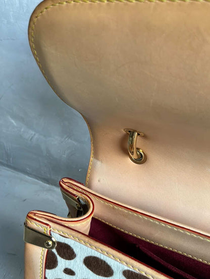 RARE Louis Vuitton X Murakami Dalmatian Ponyhair SAC Rabat Shoulder Bag