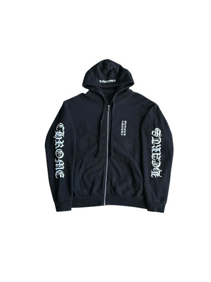 Chrome Hearts Sleeve Script Zip Hoodie