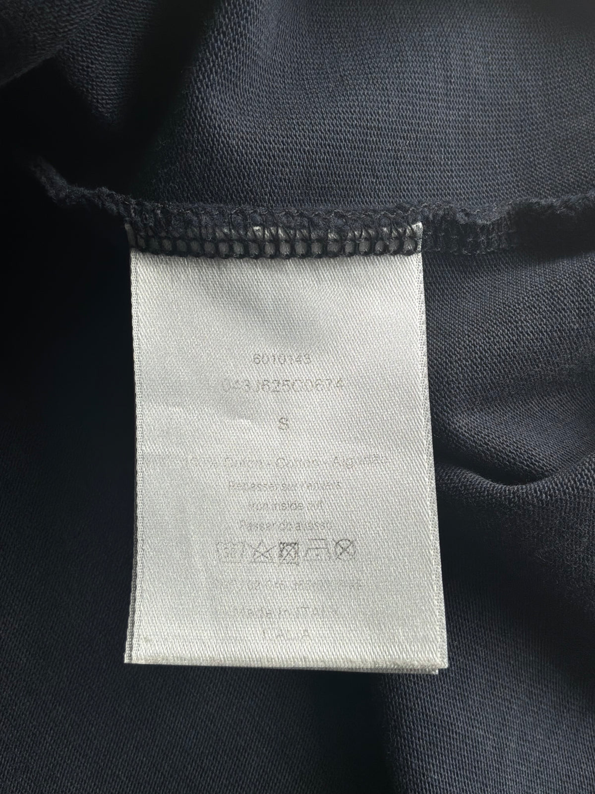 Dior Rhinestone Print Black Oblique Tee