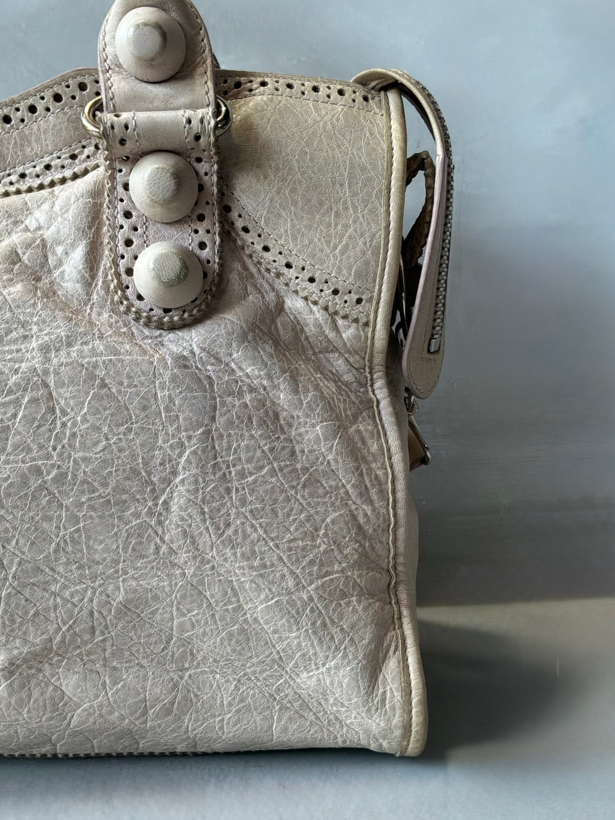 Balenciaga Classic City Light Pink on Brouges Lambskin Bag
