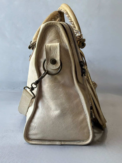 Balenciaga Classic City Beige Lambskin Bag