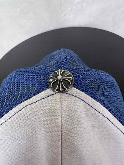 Chrome Hearts 90’s Red On Blue Fuck Tracker Hat