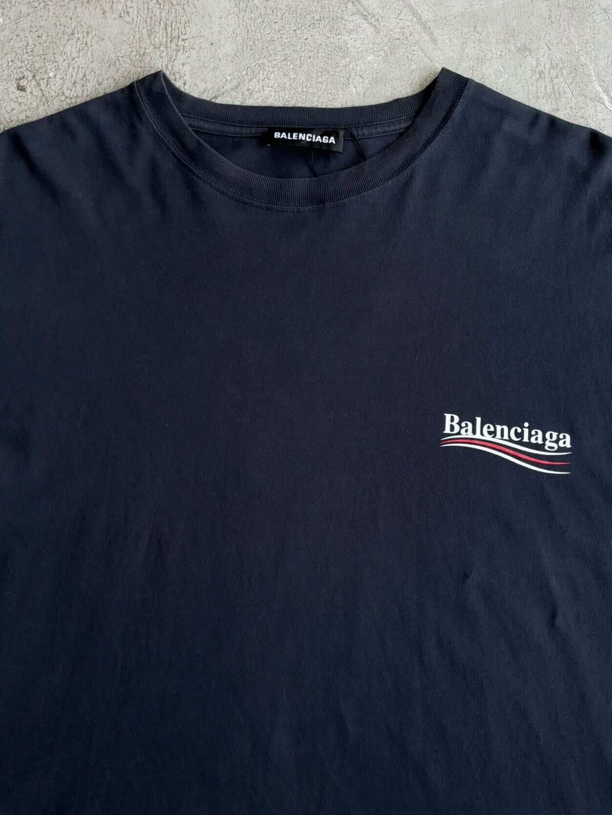 Balenciaga Political Campaign Navy
