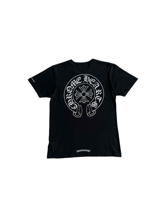 Chrome Hearts Black Horseshoe Design Shirt