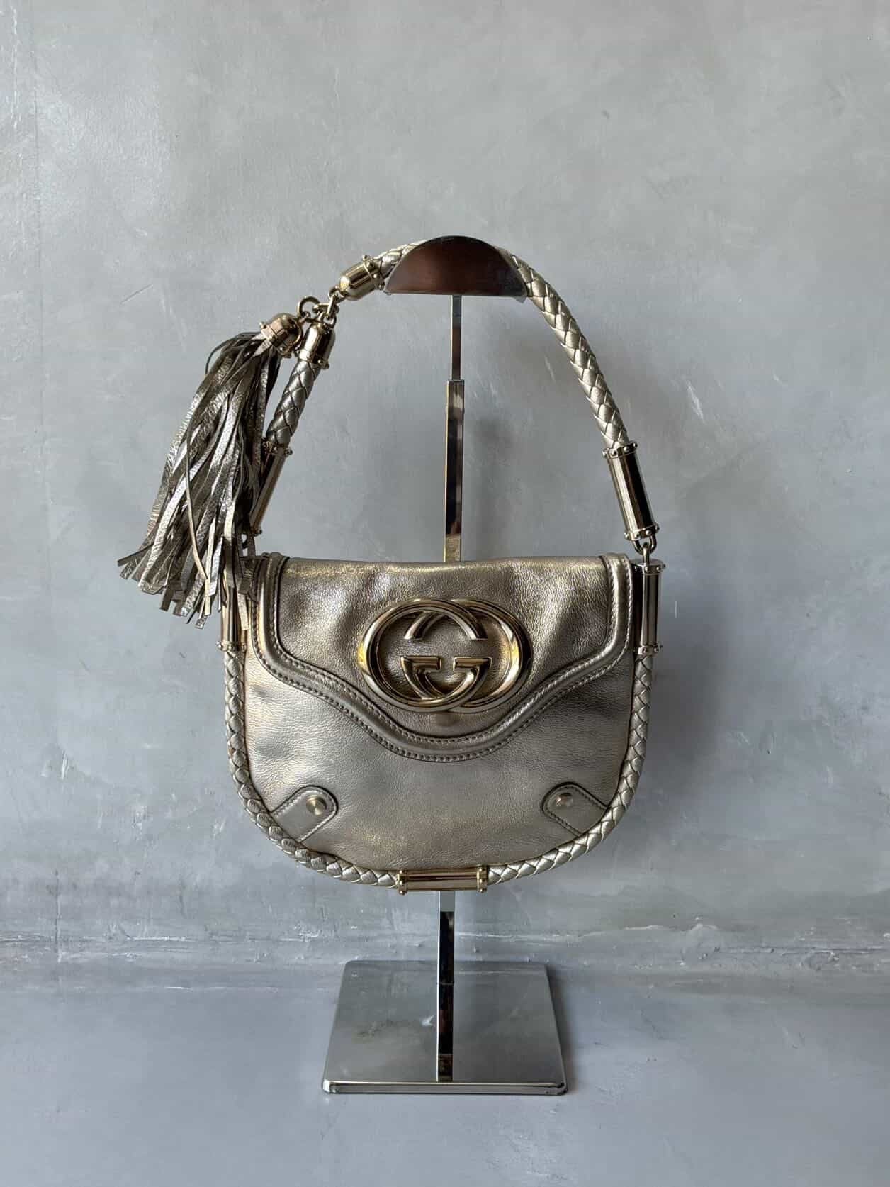 Gucci Metallic Fringe Handbag