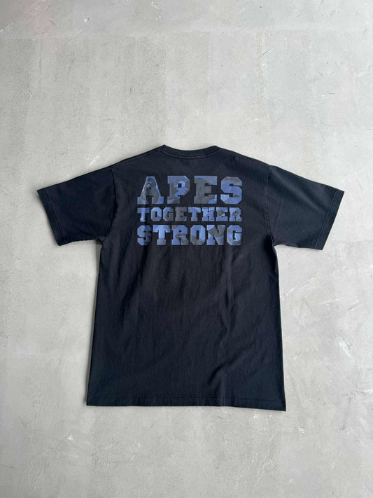 Bape Ape’s Together Strong Camou Black Shirt
