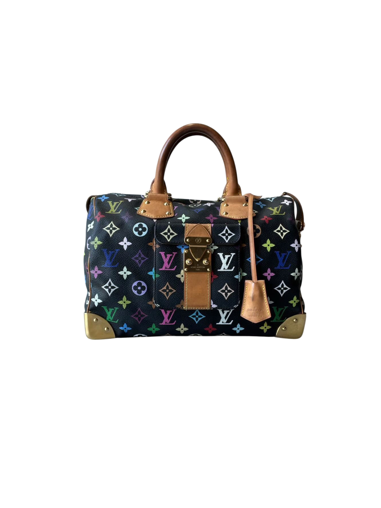 Louis Vuitton X Murakami Black Multicolor Speedy 30
