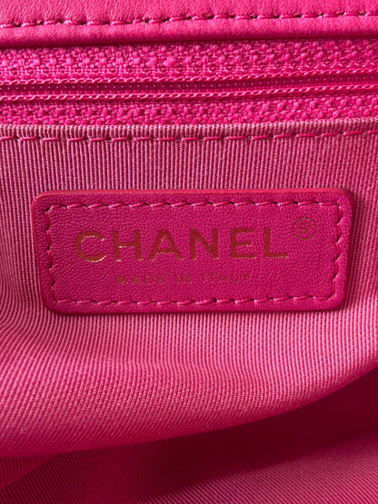 Chanel Classic Single Flap Medium Pink Lambskin Bag