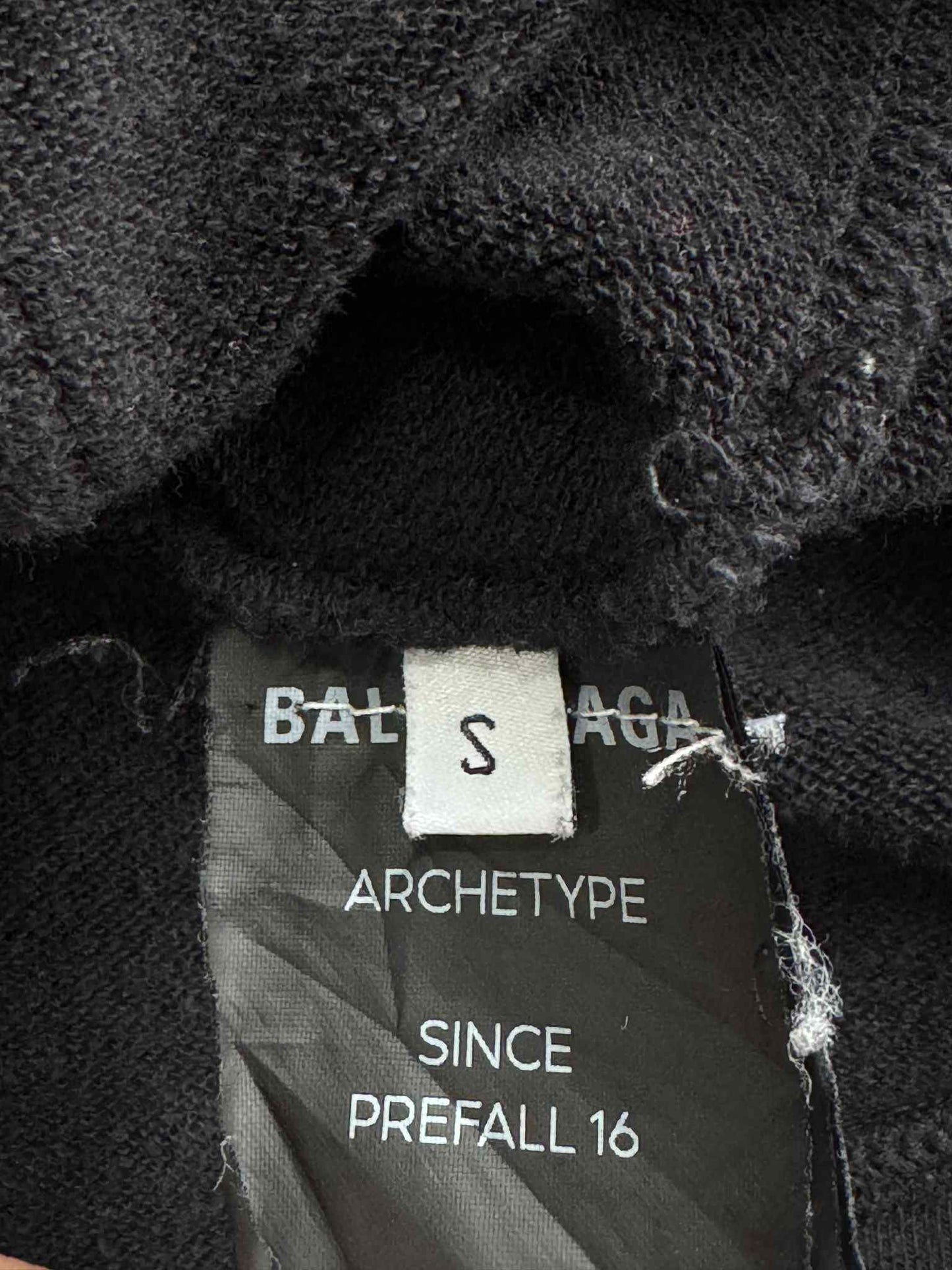 Balenciaga Ss18 Black Logo Zip Up Hoodie